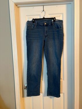 32 Degrees Men's Straight Jeans - Dark Blue Denim
